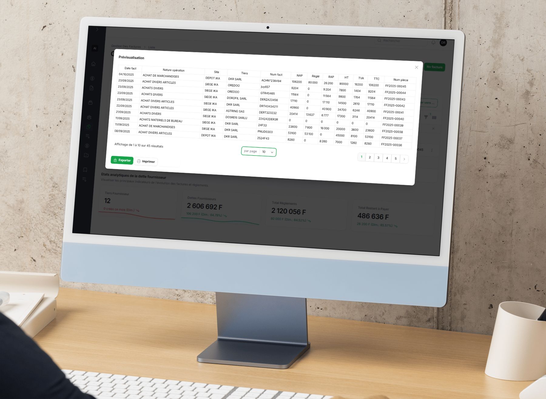 Aperçus Avant Impression